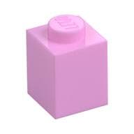 Brick 1 x 1 em Rosa vivo
