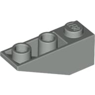 Brick Sloped Inverted 34° 3 x 1 without Internal Stopper em Cinza claro