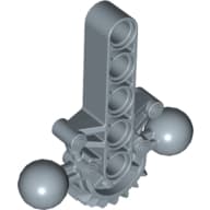 Large Figure Skeletal, Torso with Beam, 2 Ball Joints, and 7 Tooth Half Gear em Azul areia