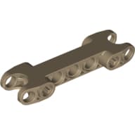 Technic Axle and Pin Connector 2 x 7 with Two Ball Joint Sockets em Bege escuro