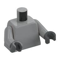 Torso, Light Bluish Gray Arms, Dark Bluish Gray Hands [Plain]