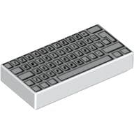 Tile 1 x 2 with Computer Keyboard Standard Print