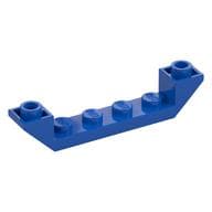 Brick Sloped Inverted 45° 6 x 1 Double with 1 x 4 Recessed em Azul