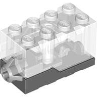 Sound Brick 2 x 4 x 2 Clear Top - Revving Motor Sound em Transparente