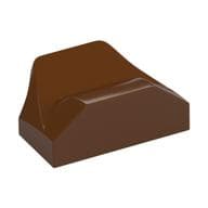 Brick Wedged, Curved 1 x 2 x 2/3 No Studs, Wing End em Marrom avermelhado