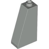 Brick Sloped 75° 2 x 1 x 3 with Open Stud em Cinza claro