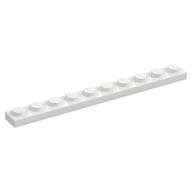 Plate 1 x 10 em Branco