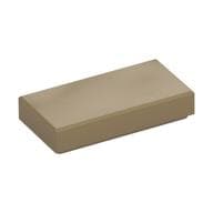 Tile 1 x 2 with Groove em Bege escuro