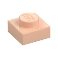 Plate 1 x 1 em Nougat claro