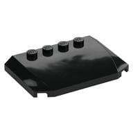 Brick Wedged, Curved Triple 4 x 6 x 2/3 with 4 Studs