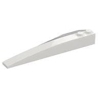 Brick Wedged, Curved 10 x 3 Right em Branco