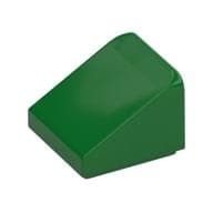 Brick Sloped 30° 1 x 1 x 2/3 (Cheese Slope) em Verde