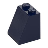 Brick Sloped 65° 2 x 2 x 2 with Bottom Tube em Azul escuro