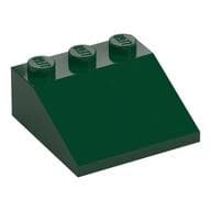 Brick Sloped 33° 3 x 3 em Verde escuro