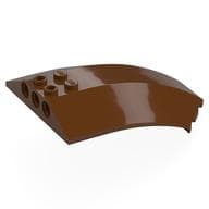 Windscreen 8 x 6 x 2 Curved em Marrom avermelhado