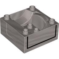 Duplo Train Cab / Tender Base with Black Lines Print Spencer