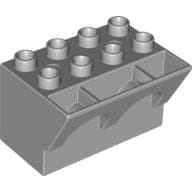 Duplo Brick 4 x 3 x 3 Wry Inverted em Cinza azulado claro