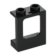 Window 1 x 2 x 2 Plane, Hollow Studs, Single Hole Top and Bottom for Glass