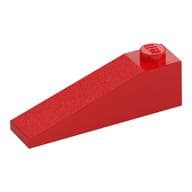 Brick Sloped 18° 4 x 1 em Vermelho