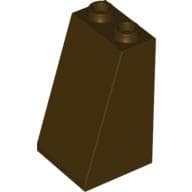 Brick Sloped 75° 2 x 2 x 3 [Hollow Studs] em Marrom escuro