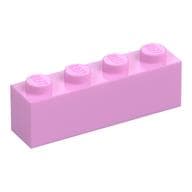 Brick 1 x 4 em Rosa vivo