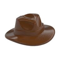 Hat Wide Brim, Outback Style with Wide Belt, Buckle (Fedora)