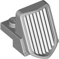 Grille 1 x 2 x 2 2/3 Sloping em Cinza azulado claro