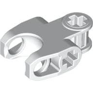 Technic Axle Connector 2 x 3 with Ball Socket, Closed Sides, Squared Ends em Branco