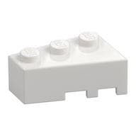 Brick Wedged, Angled 3 x 2 Left em Branco