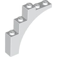 Brick Arch 1 x 5 x 4 [Continuous Bow] em Branco