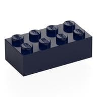 Brick 2 x 4 em Azul escuro