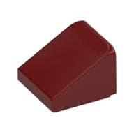Brick Sloped 30° 1 x 1 x 2/3 (Cheese Slope) em Vermelho escuro