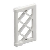 Window 1 x 2 x 3 Pane Latticed with Thick Corner Tabs em Branco