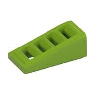 Brick Sloped 18° 2 x 1 x 2/3 with 4 Slots / Grate em Verde-limão