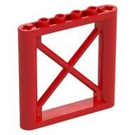 Support 1 x 6 x 5 Girder Rectangular em Vermelho
