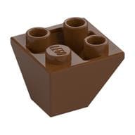 Brick Sloped Inverted 45° 2 x 2 Double Convex em Marrom avermelhado