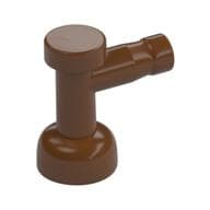 Tap 1 x 1 without Hole in Spout em Marrom avermelhado