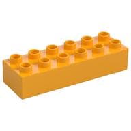Duplo Brick 2 x 6 em Laranja vivo claro