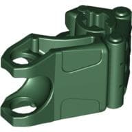 Large Figure Hand, Fist with Axle Hole, 3 Fingers em Verde escuro