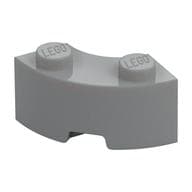 Brick Round Corner 2 x 2 Macaroni with Stud Notch and Reinforced Underside [New Style] em Cinza azulado claro