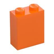 Brick 1 x 2 x 2 with Inside Stud Holder em Laranja