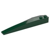 Brick Wedged, Curved 10 x 3 Right em Verde escuro