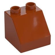 Duplo Brick 2 x 2 Slope 45° em Laranja escuro