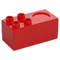 Duplo Stove 2 x 4 x 2 1/2 with 4 Studs and Burner em Vermelho
