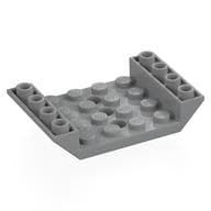 Brick Sloped Inverted 45° 6 x 4 Double with 4 x 4 Recessed and 3 Holes em Cinza azulado claro