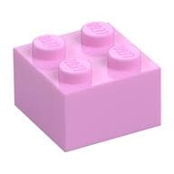 Brick 2 x 2 em Rosa vivo