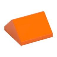 Brick Sloped 45° 2 x 2 Double em Laranja