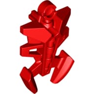 Large Figure Torso Cover, Armor, Small Triangular with Pincer End em Vermelho
