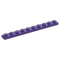 Plate 1 x 10 em Roxo escuro