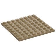Plate 8 x 8 em Bege escuro